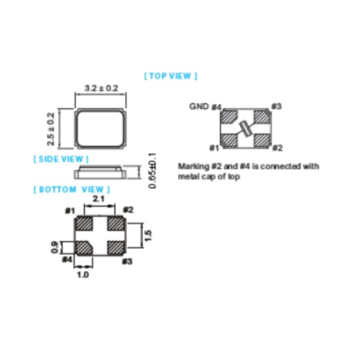 SMD3225 Crystal Unit