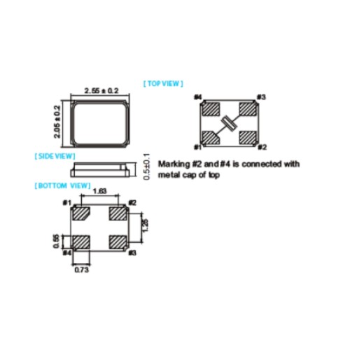 SMD2520 Crystal Unit