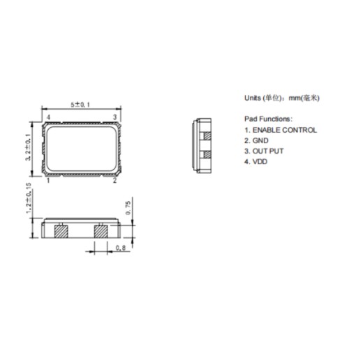 SMD5032 Crystal Oscillator