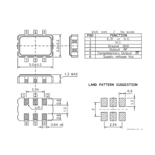 SMD5032 Differential Crystal Oscillator