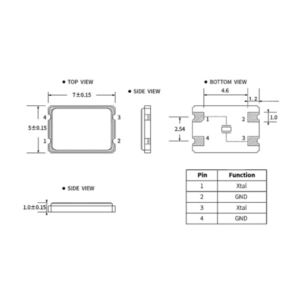 SMD7050 Crystal Unit