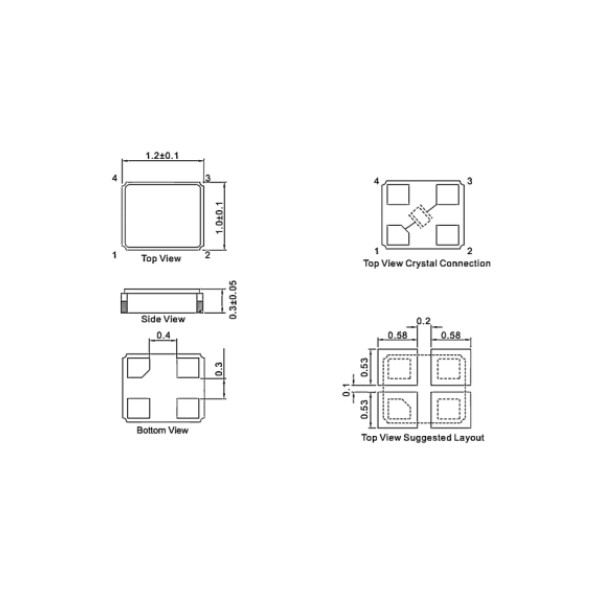 SMD1210 Crystal Unit